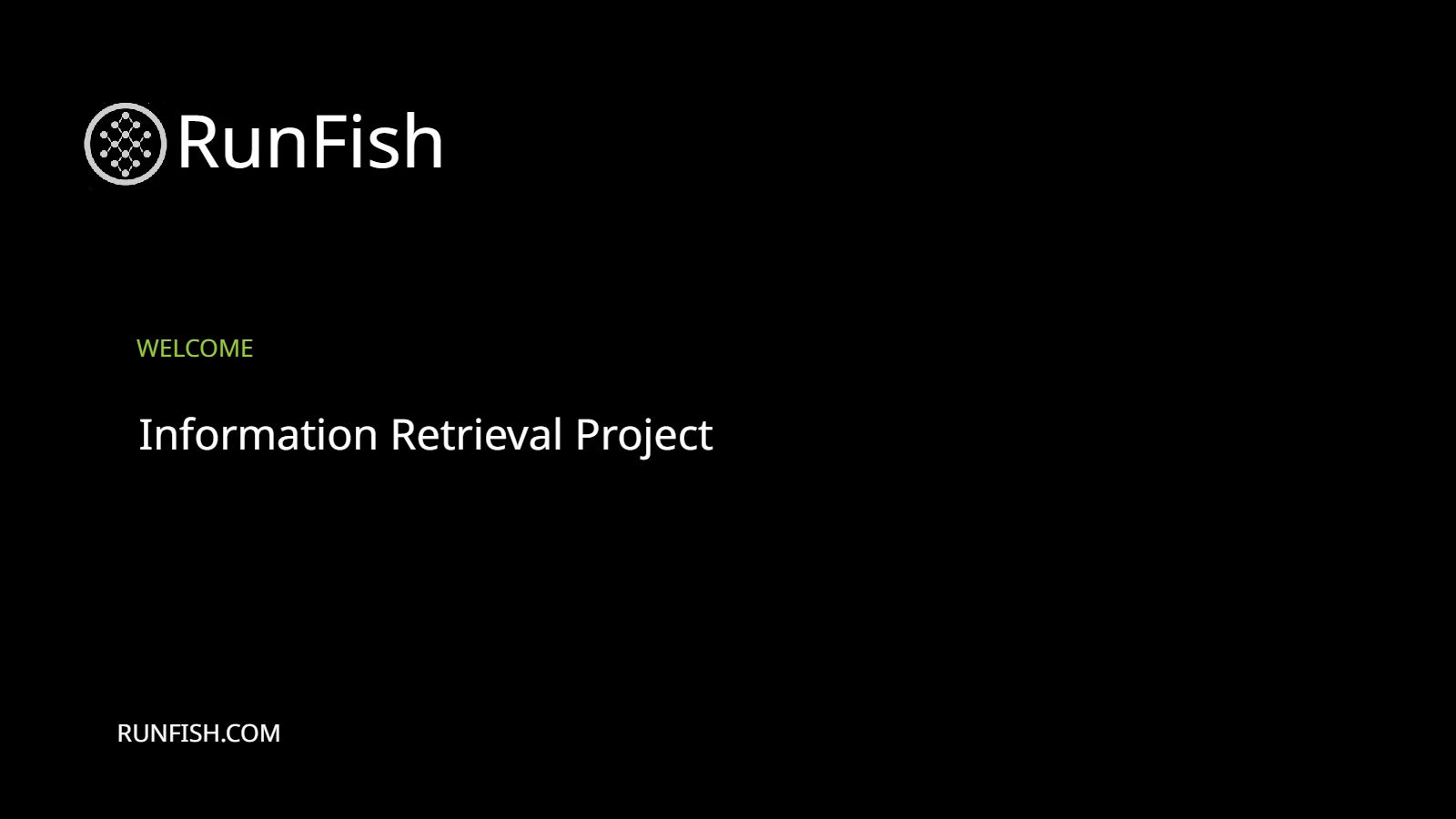 Cover slide of the Text2Graph information retrieval project deck